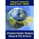 ENERGY EVENT SERIES: iPhoenix Energy Session Moon & You Online Events - Lunar Cycle Series February & March (English/Spanish)