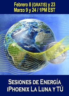 SERIE DE EVENTOS DE ENERGÍA: Sesiones de Energía iPhoenix Online: La Luna y Tú - Serie de Ciclos Lunares Febrero & Marzo (Español/Inglés)